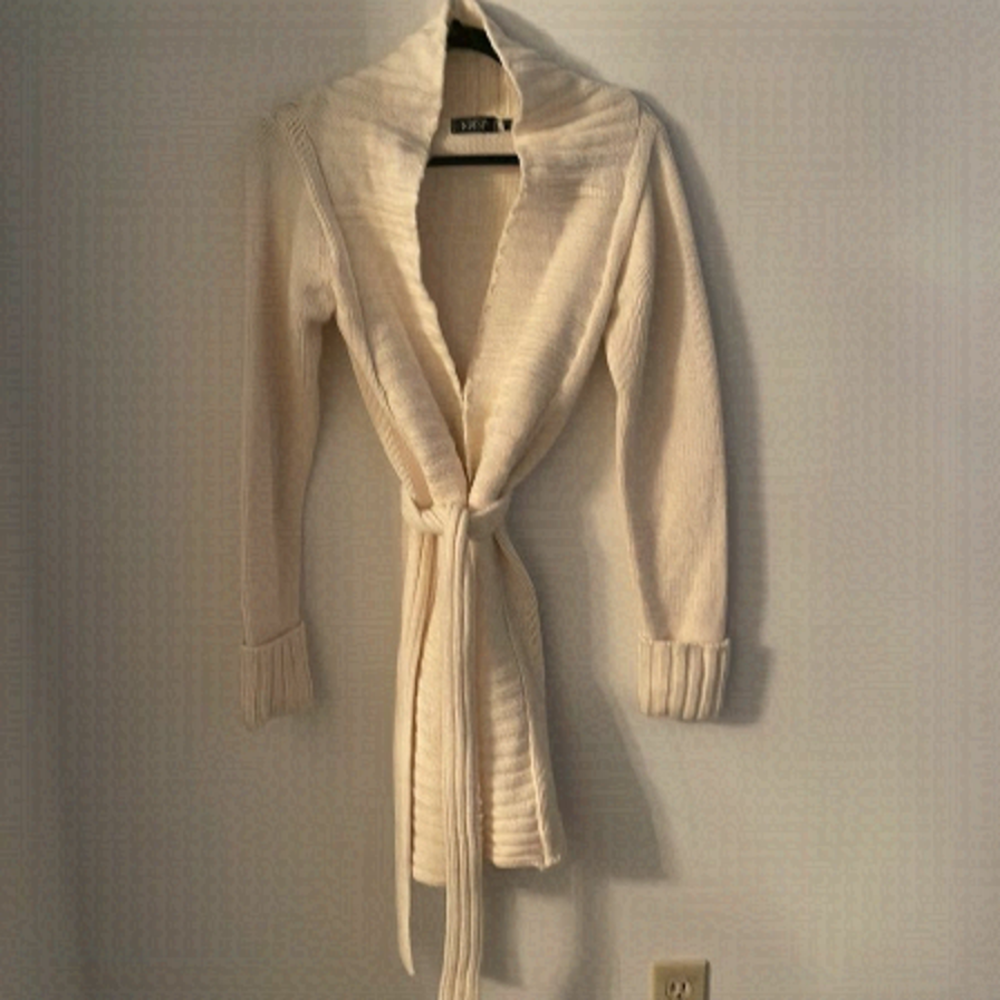 Cream Belted Cardigan (0128)